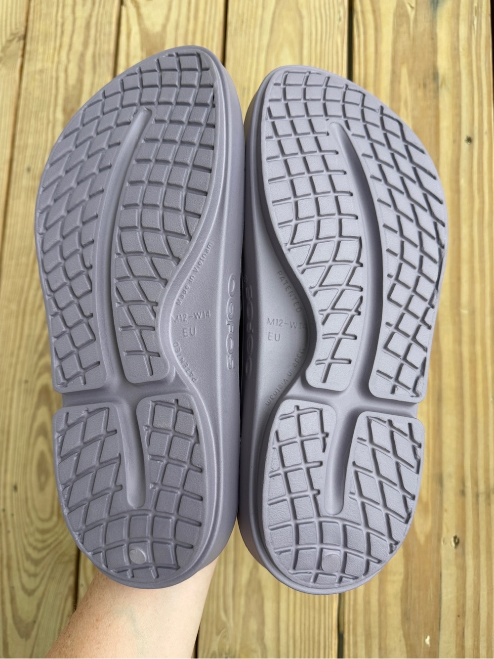 New OOFOS OOriginal Unisex Flip Flop Sandals Mauve Purple Multiple Sizes - Picture 7 of 7